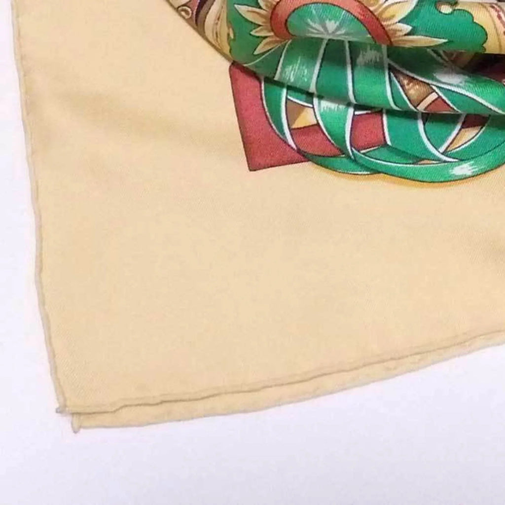 Pre-Owned Hermes HERMES scarf Carre 90 CHEVAIIX DE TRAIT silk multicolor ladies (Good)
