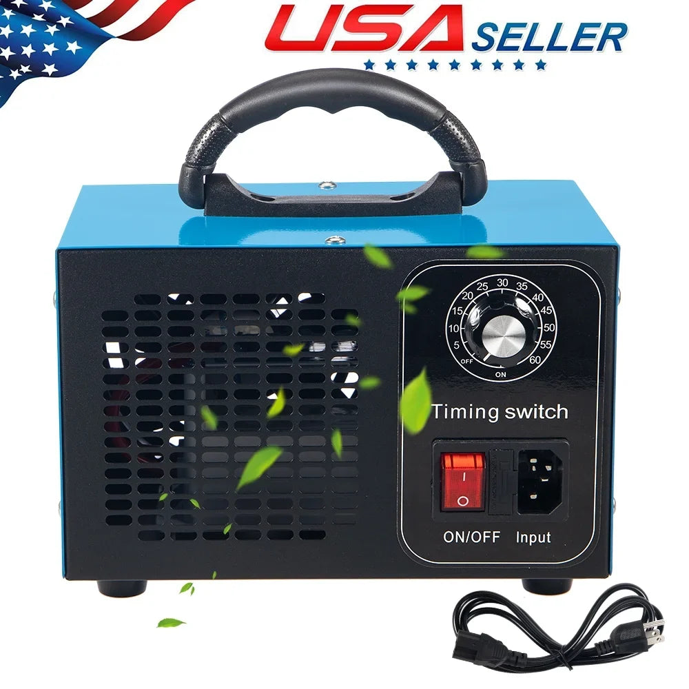 Kydely Room Ozone Machine Glossy Steel Finish 41dB - Eliminate Smoke, Dust & Pollutants with Powerful Ozone