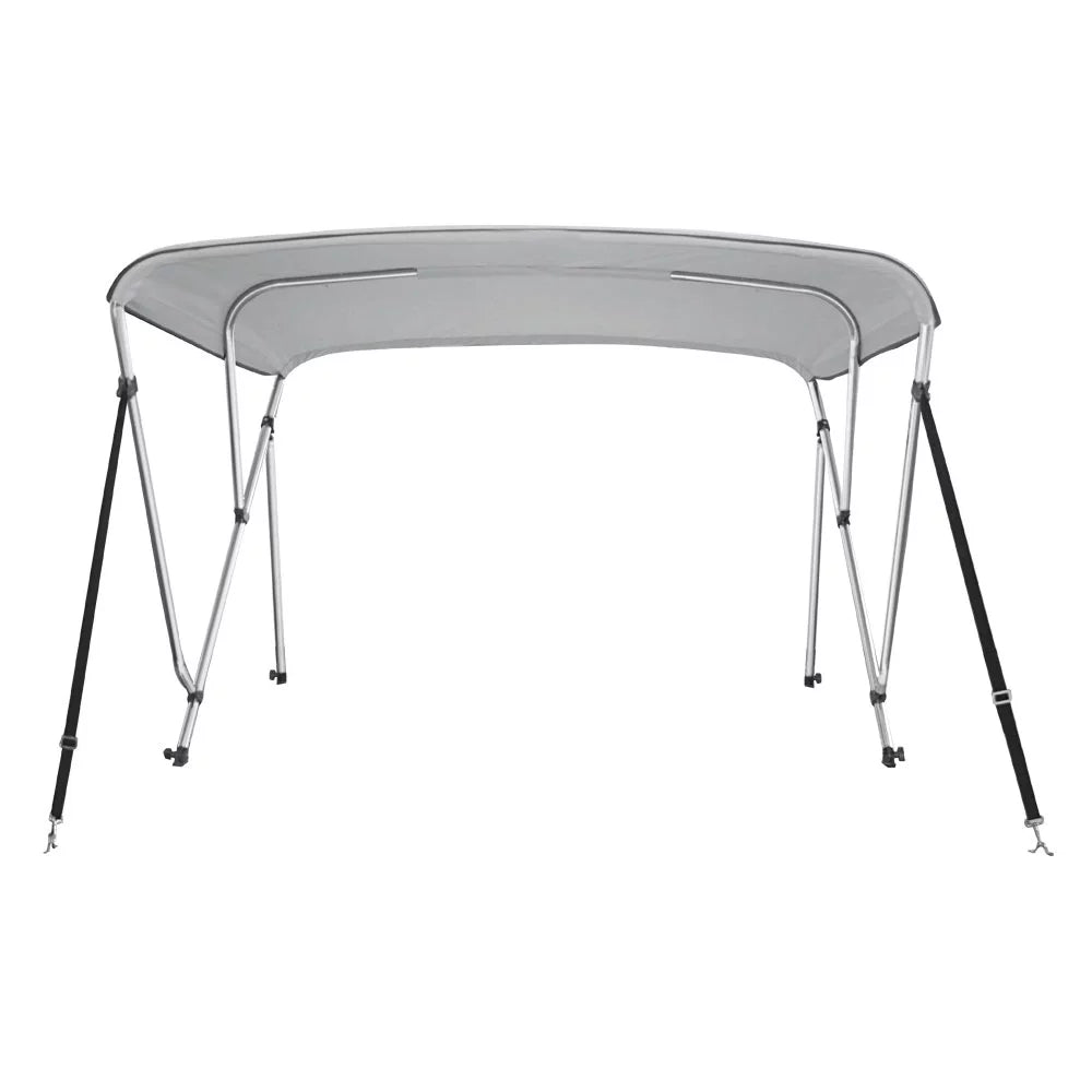 Bimini Top Ship Shield 46" High 3 Bow 79"-84" Wide 6' L Gray, w/ Rear Poles