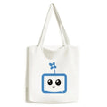 Clover Sle Small TV Happy Original Tote Canvas Bag Shopping Satchel Casual Handbag