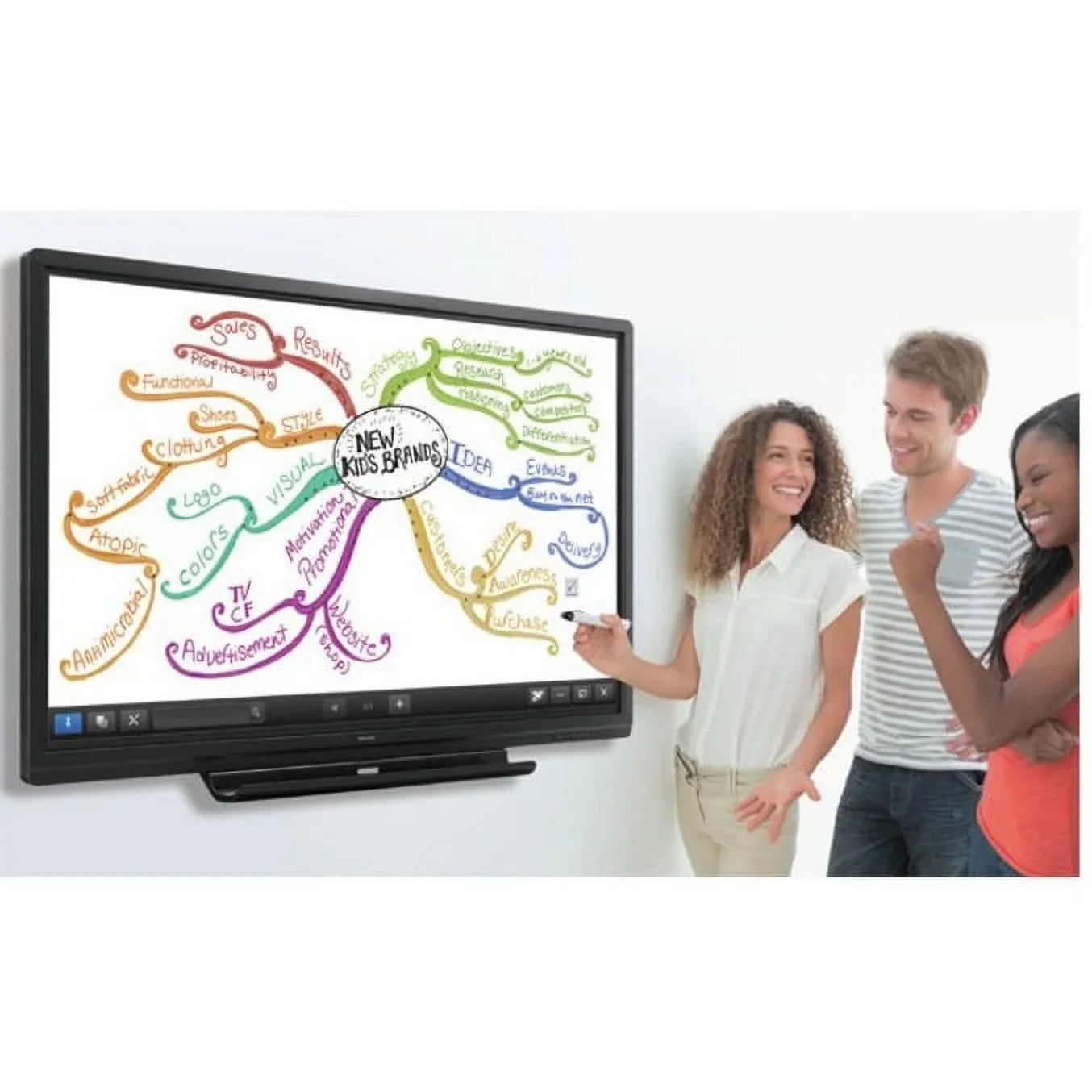 Sharp AQUOS BOARD PNC605B 60" Class LCD Touchscreen Monitor, 16:9, 4 ms
