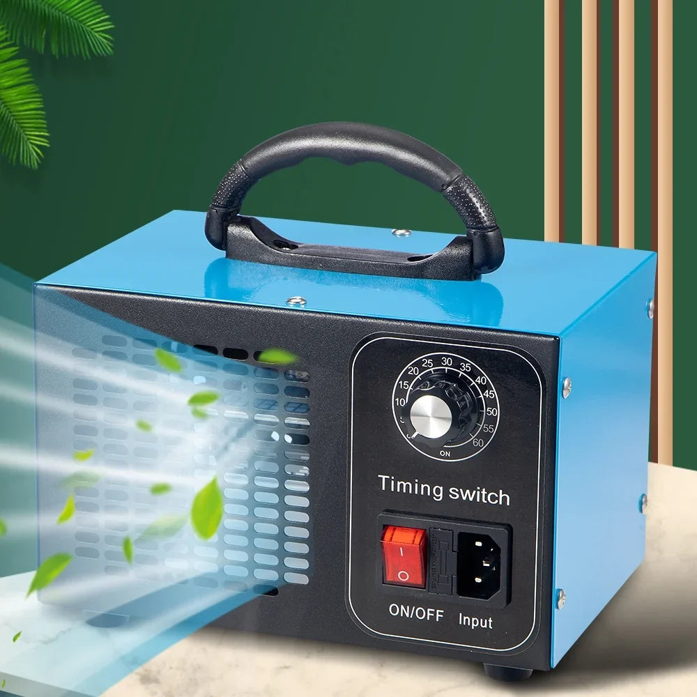 Kydely Room Ozone Machine Glossy Steel Finish 41dB - Eliminate Smoke, Dust & Pollutants with Powerful Ozone