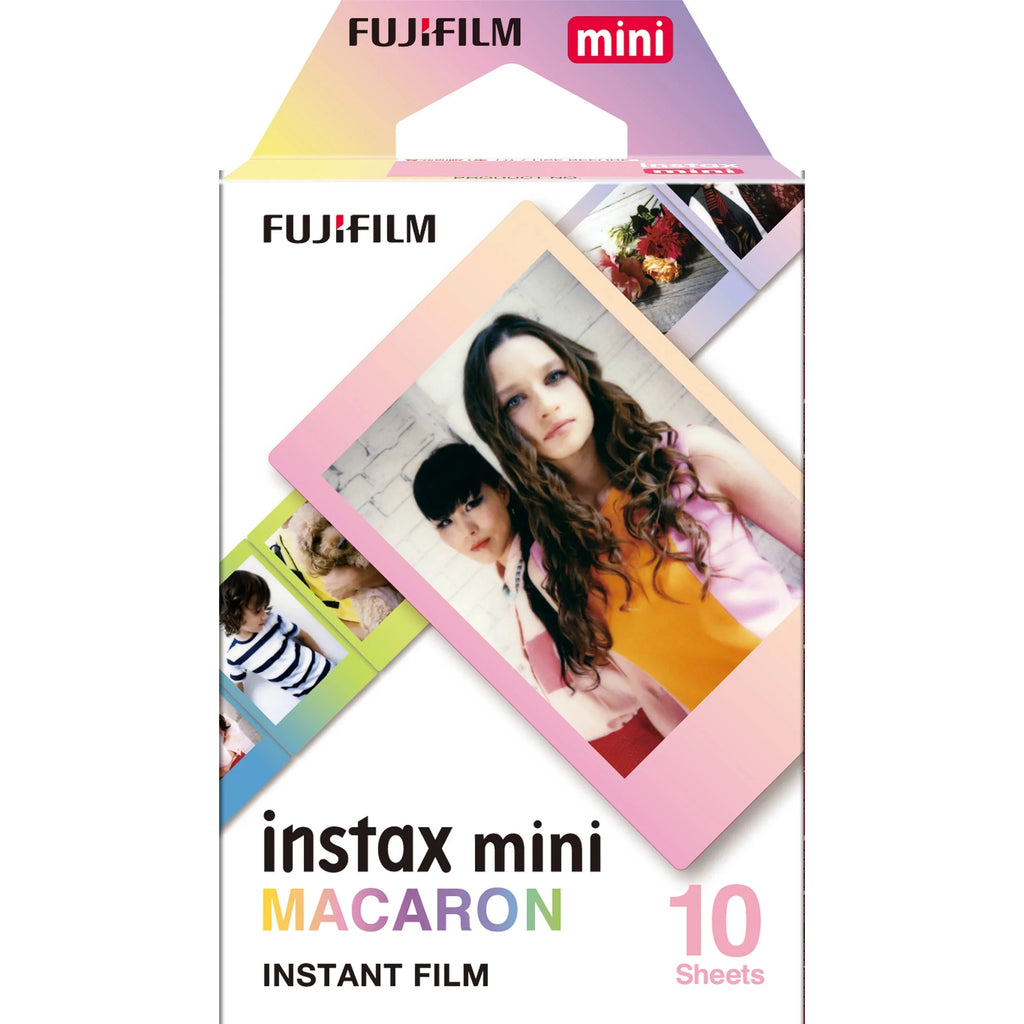 Fujifilm Instax Mini 11 Ice White Instant Camera Plus Matching Case, Photo Album and Fujifilm Character 10 Films (Macaron)