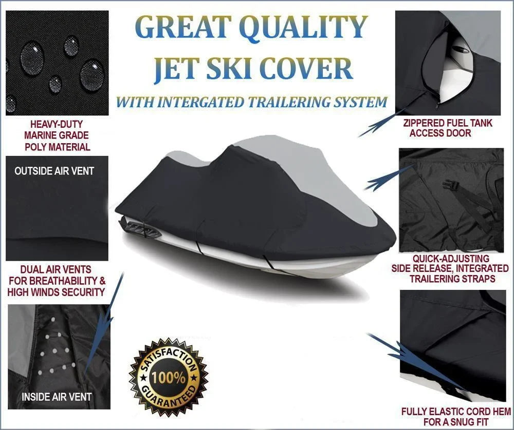 SUPER HEAVY-DUTY PWC JetSki Protection Matching for Polaris Pro 1200 2000-2001 Jet Ski Coating Watercraft Craft Coating 1-2 Seater