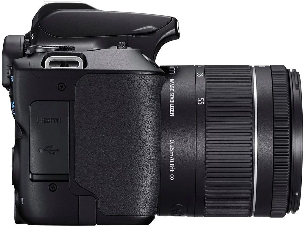 Canon EOS Rebel SL3 DSLR with EF-S 18-55mm STM Lens, 32GB Memory, Case, Flash, and Accessory Bundle