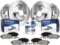 Detroit Axle - Brake Kit for 2010-2017 Chevrolet Equinox GMC Terrain Brake Rotors 2010 2011 2012 2013 2014 2015 2016 2017 Ceramic Brakes Pads Front and Rear Replacement : 12.64" inch Front Rotors