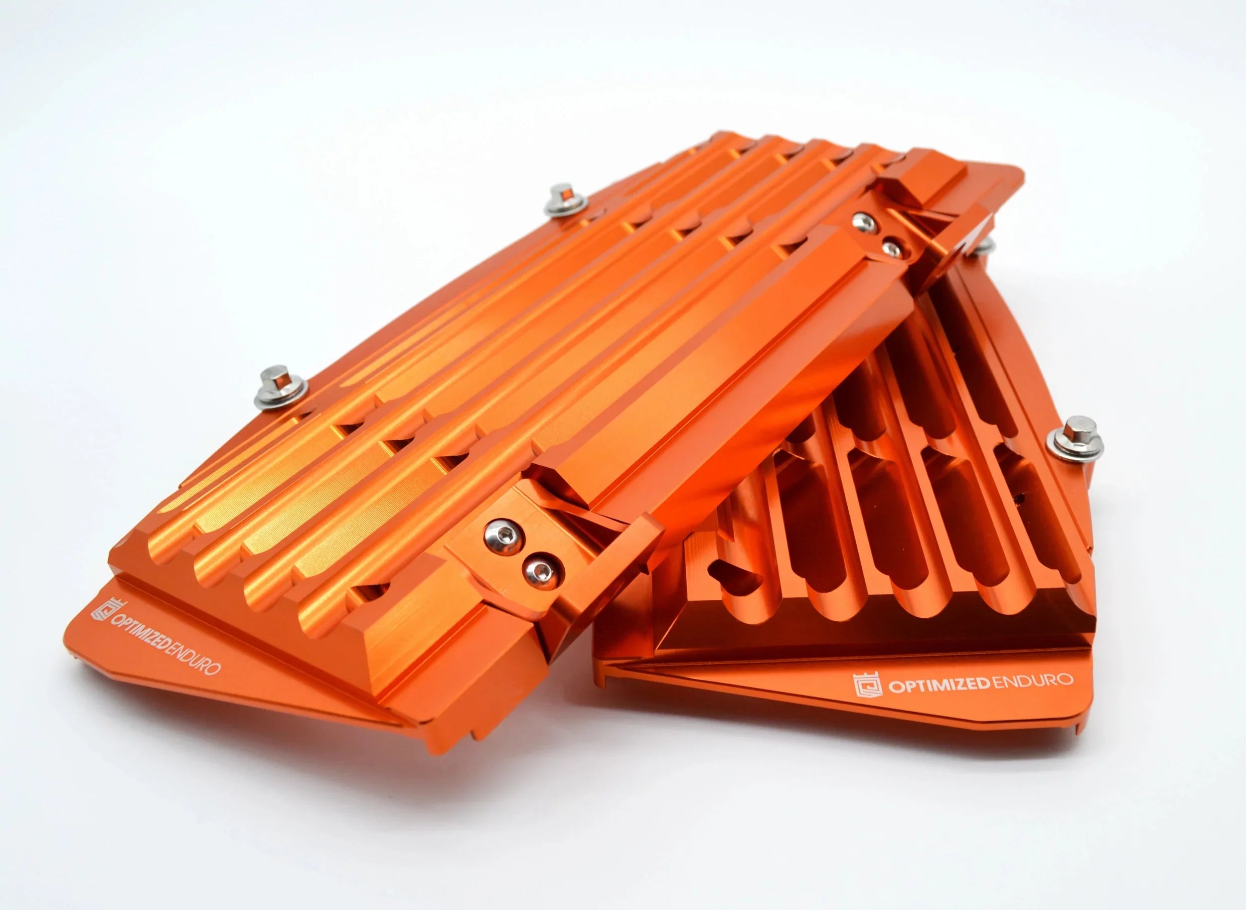 Optimized Enduro Radiator Guards for KTM 2016-2023 (Orange)