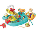 Nebublu Furnishing articles,Play A Slide 22pcs Kitchen 180°Rotatable Dishwasher Pretend Role Pretend Play Role Play Kitchen Pretend 2-in-1 Kitchen Slide 22pcs Kitchen Sink 2-in-1 Toddler Sink Arealer