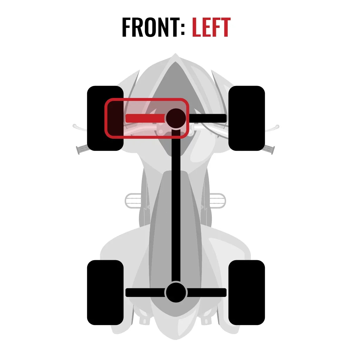 Sixity XT Front Left Axle Suitable with Can-Am Outlander 1000 2015 - EFI STD 4X4