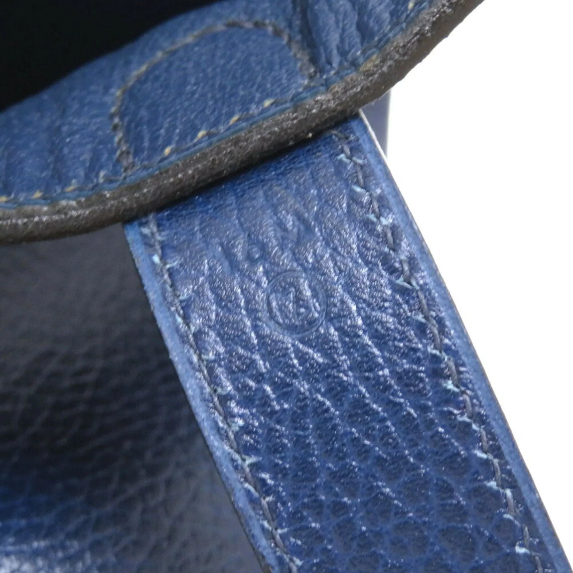 Pre-Owned Hermes Drag Voyage 48 Ardennes Blue Roy Rouge Vif Bicolor 〇Z Engraved Boston Bag Red (Fair)