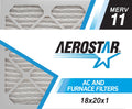 Aerostar 18x20x1 MERV 11 Pleated Air Filter, AC Furnace Air Filter, 6 Pack