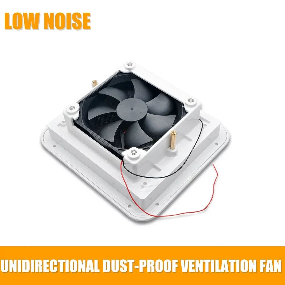Caravan Roof Vent Coating Opens For Easy Cleaning, Aerodynamic Design, Easily Mounts to RV With Included Hardware - (White)