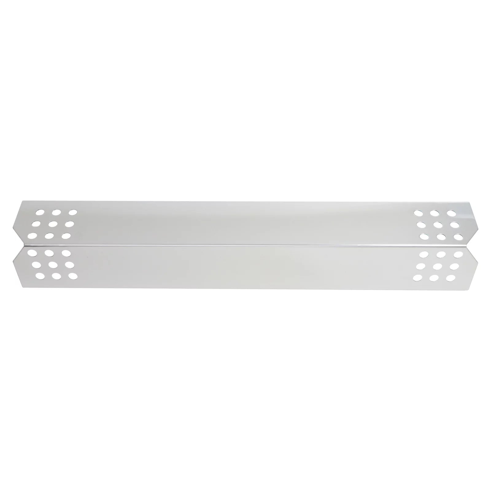 3-Pack BBQ Grill Heat Shield Plate Tent Replacement Parts for Jenn Air 730-0709 - Fitting Barbeque Stainless Steel Flame Tamer, Guard, Deflector, Flavorizer Bar, Vaporizer Bar, Burner Protection 16 1/8"