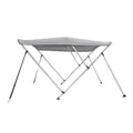 Bimini Top Ship Shield 46" High 3 Bow 79"-84" Wide 6' L Gray, w/ Rear Poles