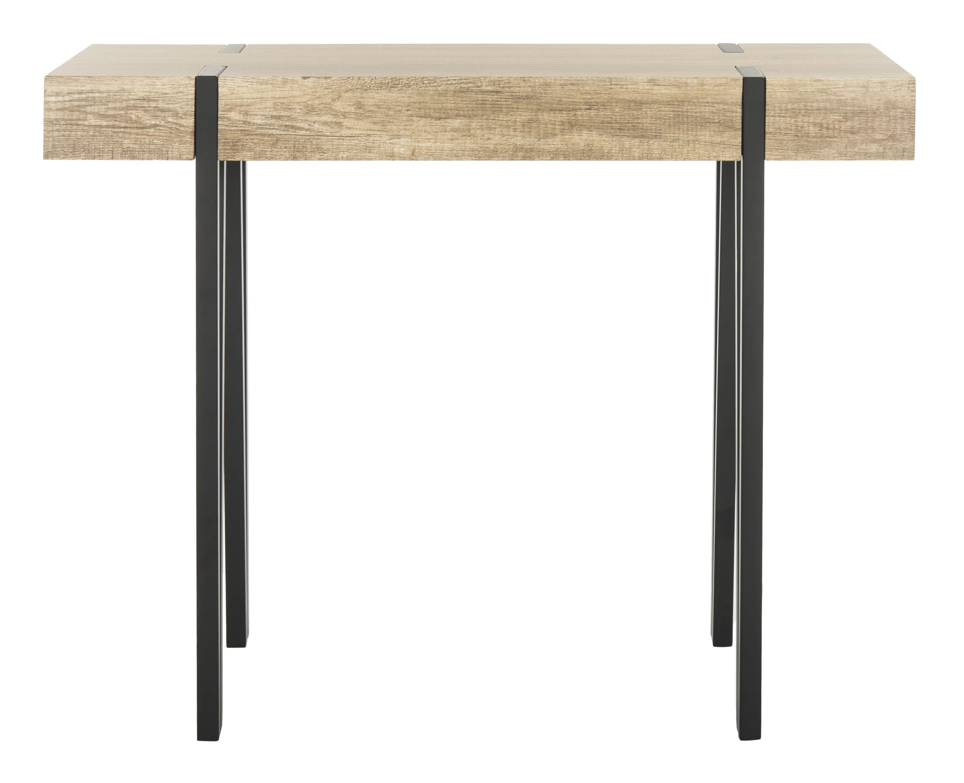 SAFAVIEH Alyssa Rectangular Mid-Century Wood Top Console Table, Brown