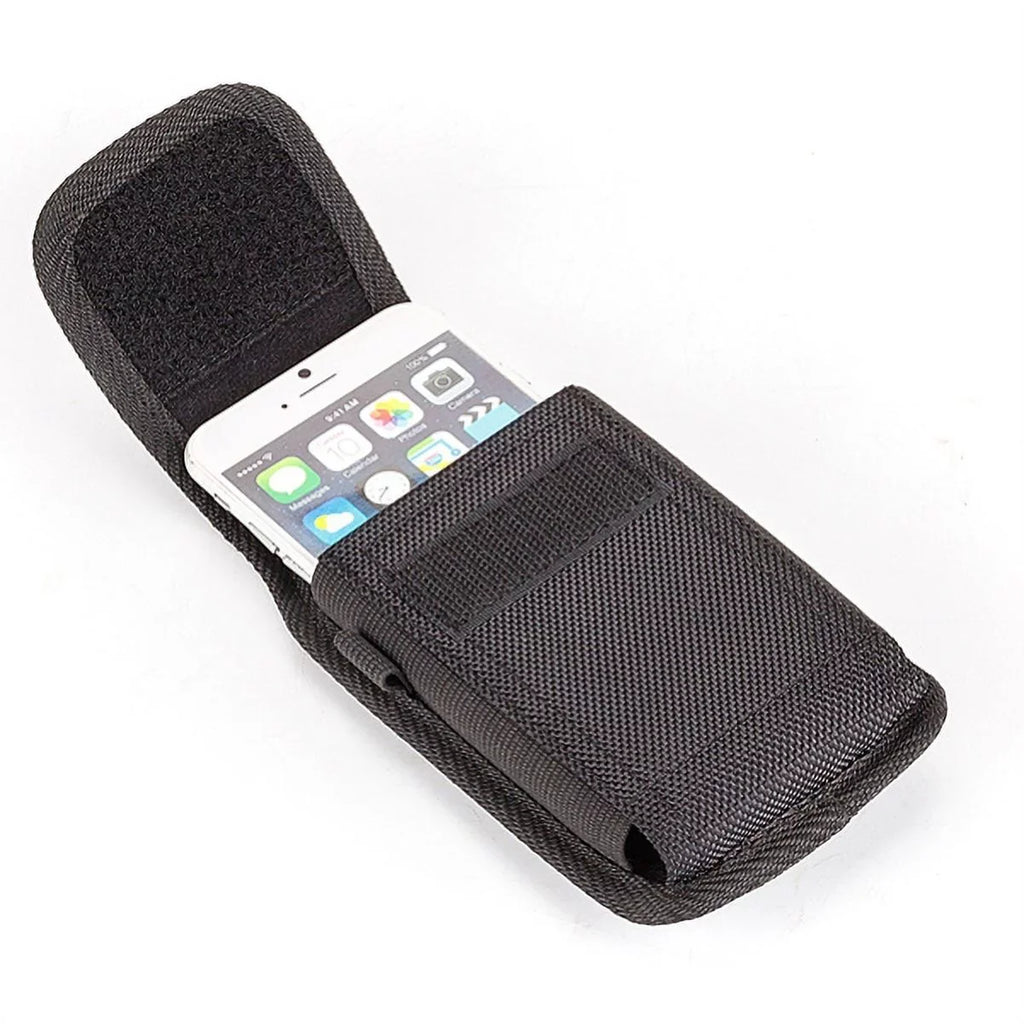 Rugged Resilient Canvas Case Holster Metal Belt Clip w Black Resilient Braided 10ft Long Type-C Cable Rapid Charger Sync USB Wire Y4P for Nokia 3.1 Plus - OnePlus 5T, 6, 6T, 7 Pro - Razer Phone 2