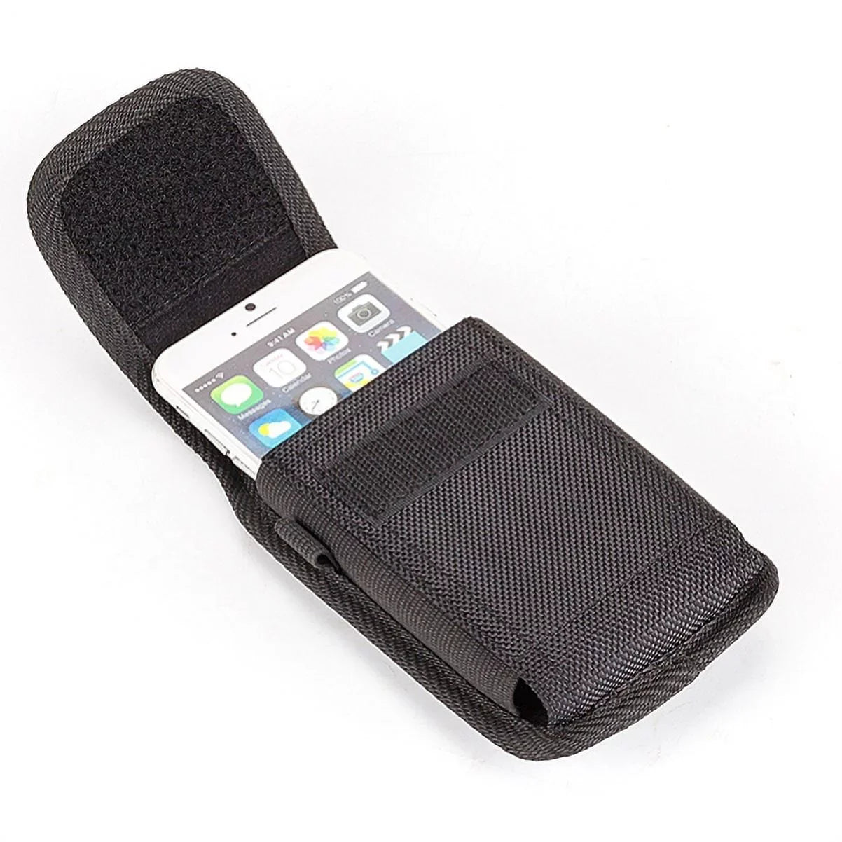 Rugged Resilient Canvas Case Holster Metal Belt Clip w Black Resilient Braided 10ft Long Type-C Cable Rapid Charger Sync USB Wire Y4P for Nokia 3.1 Plus - OnePlus 5T, 6, 6T, 7 Pro - Razer Phone 2