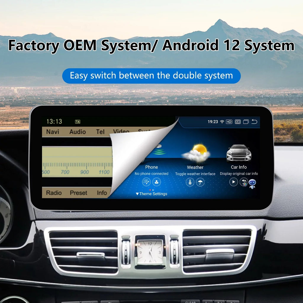 Road Top Android 12 Car Stereo 10.25" Car Touch Screen for Mercedes Benz B Class W246 2013-2015 Year Car with NTG4.5/4.7, 6GB+128GB Support Wireless Carplay & Android Auto & Mirrorlink