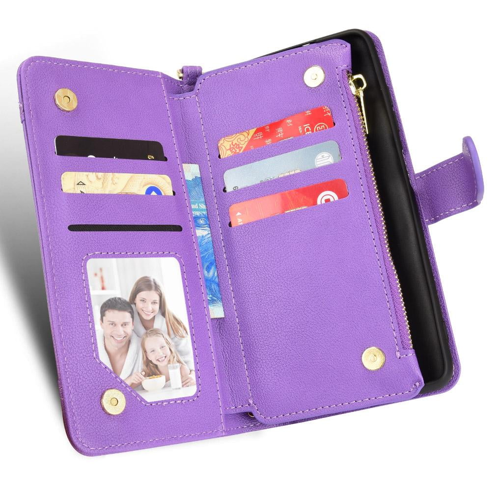 Case for Asus ROG Phone 5 Magnetic PU Leather Flip Leather Shield Zipper Wallet Card Holder