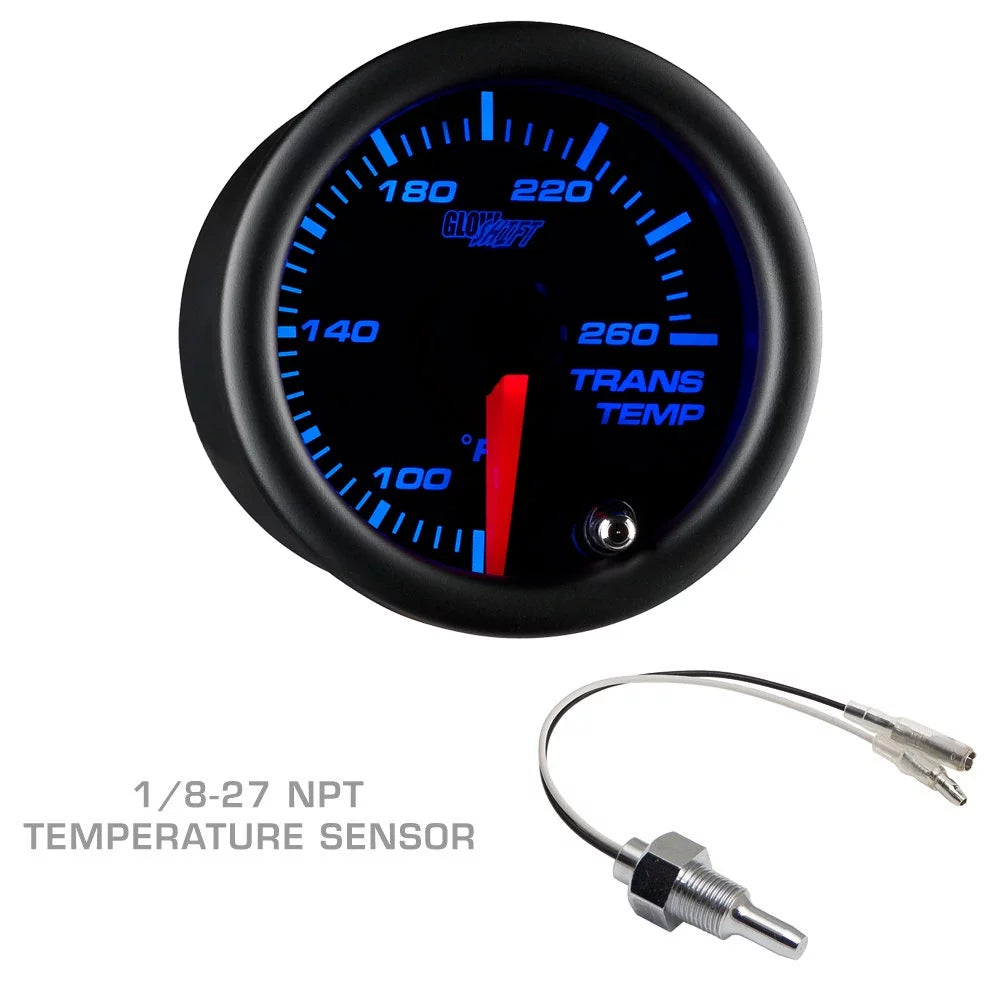 GlowShift 2014-2019 Chevrolet Silverado Duramax Tan Triple Gauge Package with Black 7 Color DS1 Gauge Set