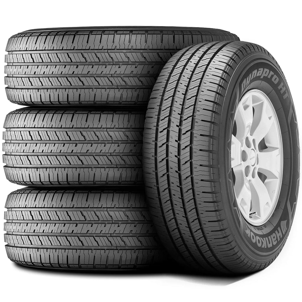 Set of 4 (FOUR) Hankook Dynapro HT LT 245/75R16 120/116S E 10 Ply Light Truck Tires Fits: 2015 Toyota Tacoma TRD Pro, 1995-2002 Chevrolet Tahoe LT