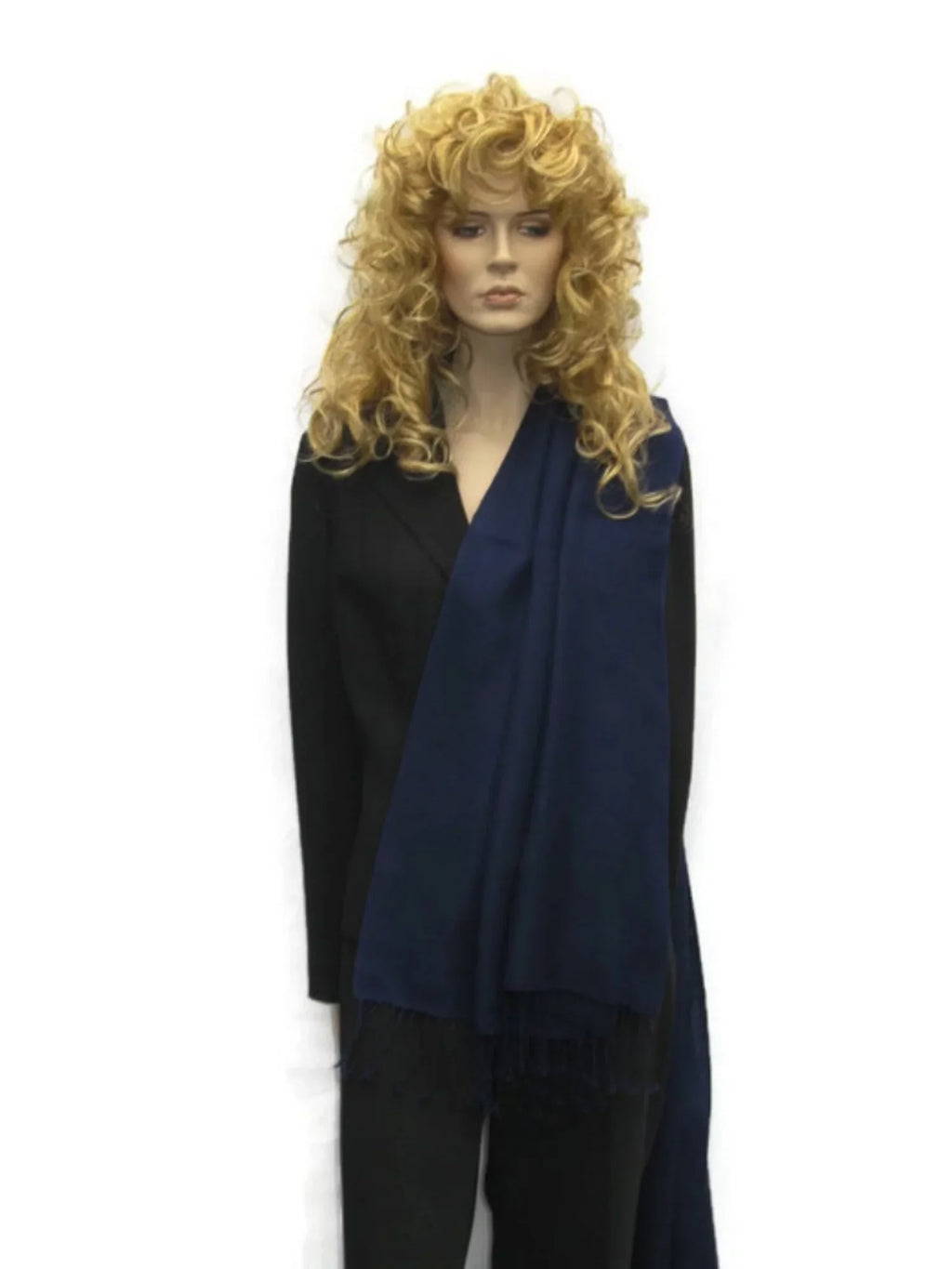 Scarf/Scarves/Shawl/Shawls/Stole/Wrap/Pashmina Scarf/Pashmina Shawl/Cashmere/Cashmere Scarf/Wool/Silk (Inky Navy)