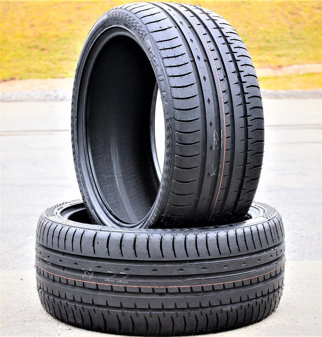 Pair of 2 (TWO) Accelera Phi 255/45ZR18 255/45R18 103Y XL A/S High Performance Tires Fits: 2005-13 Toyota Tacoma X-Runner, 2007-10 Ford Mustang Shelby GT500