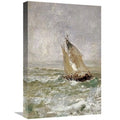 Global Gallery A Sailing Craft in a Choppy Sea Art Print - Mose Bianchi