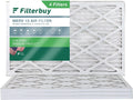 Filterbuy 12x25x1 MERV 13 Pleated HVAC AC Furnace Air Filters (4-Pack)