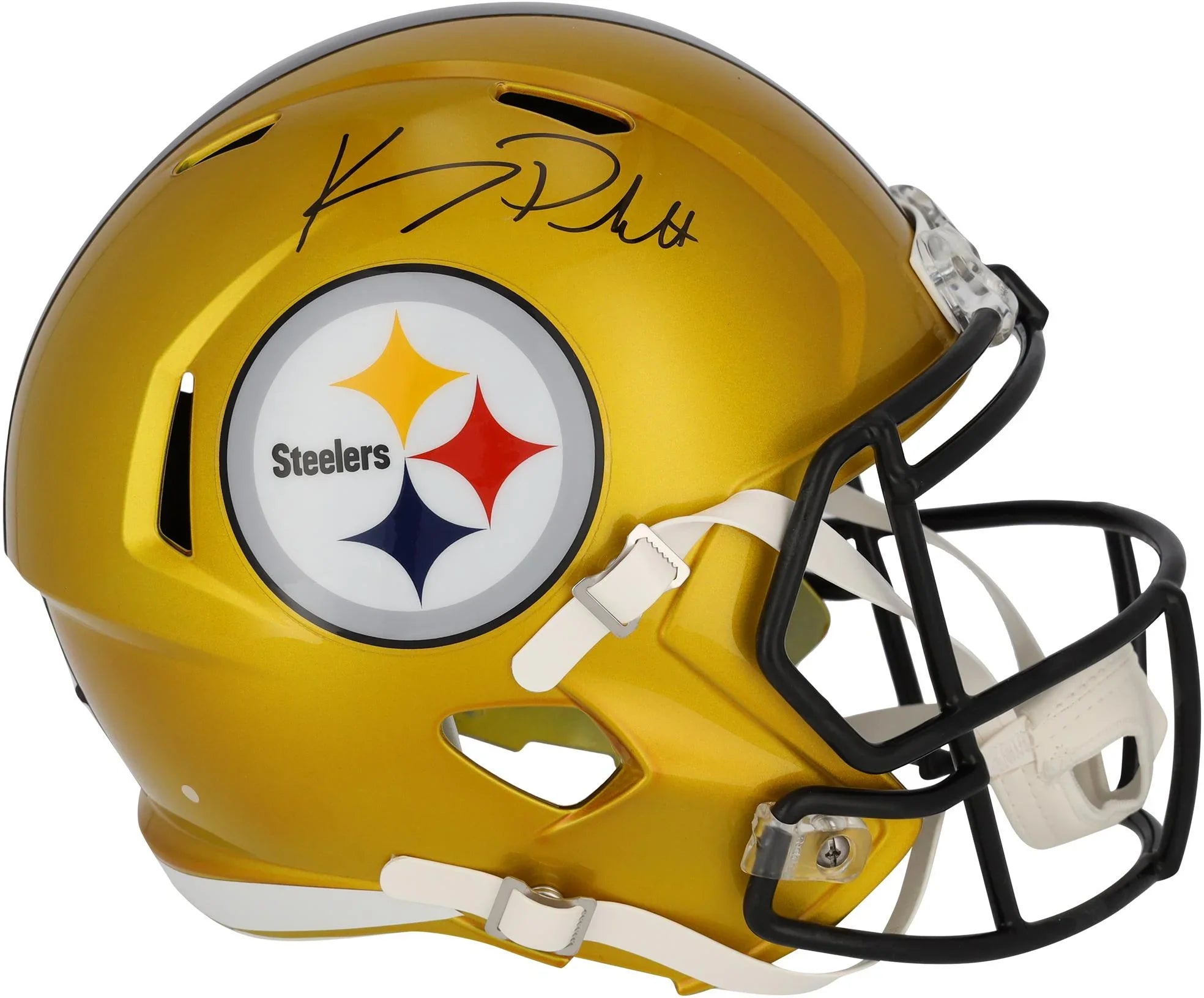 Kenny Pickett Pittsburgh Steelers Autographed Riddell Flash Speed Replica Helmet - Fanatics Authentic Certified