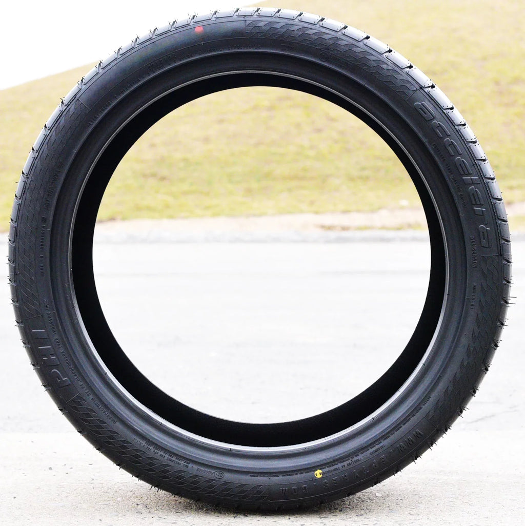 Pair of 2 (TWO) Accelera Phi 255/45ZR18 255/45R18 103Y XL A/S High Performance Tires Fits: 2005-13 Toyota Tacoma X-Runner, 2007-10 Ford Mustang Shelby GT500