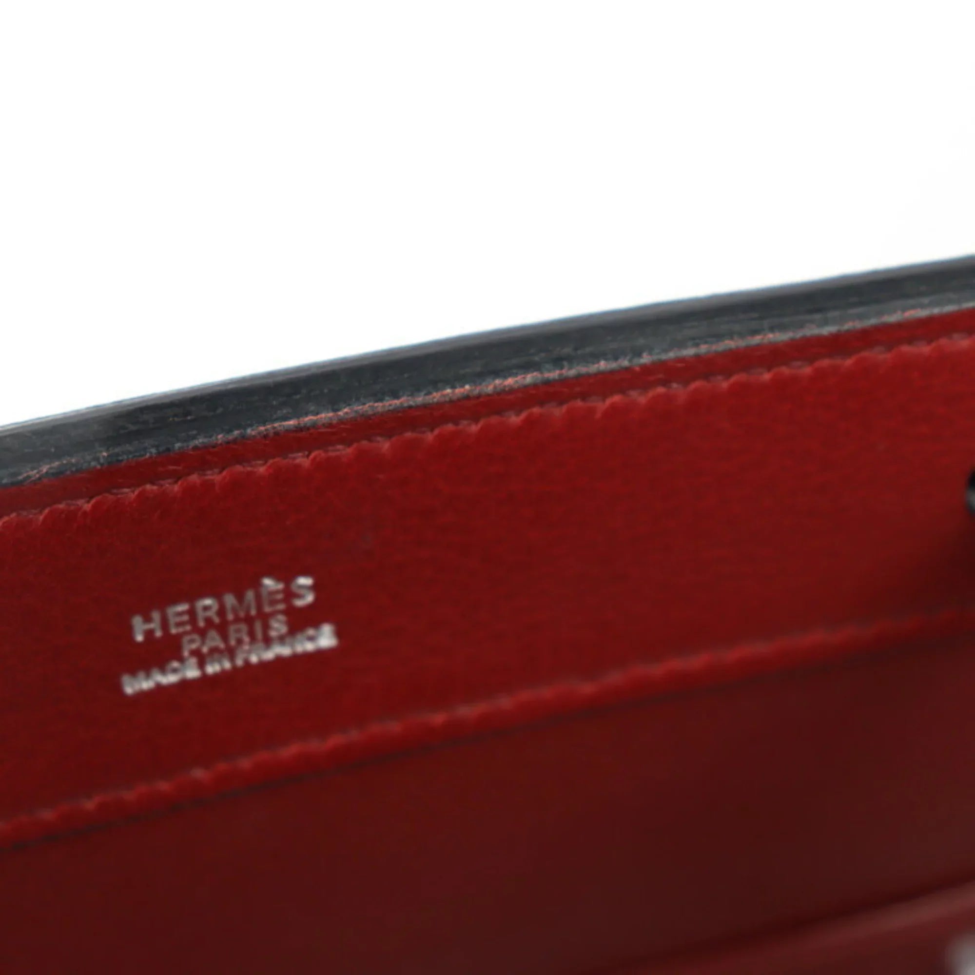 Pre-Owned HERMES Hermes Museau Shoulder bag Taurillon Clemence Rouge Ash Tote □E stamp (Good)