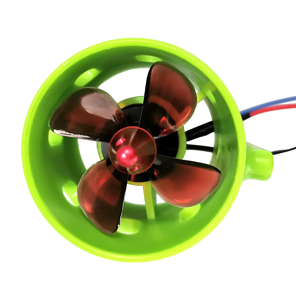 OWSOO 1000KV Underwater Brushless Motor Clockwise with with 4-Blade Propellers 12-24V Waterproof Electric Motor Drive Engine for Bait Craft Nest Ship