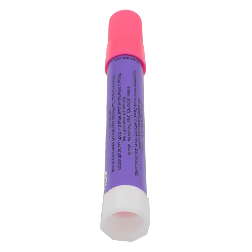 Sakura Fluorescent Pink Solid Paint Markers 12 Piece Set Dozen Auto Art Car Dealer Twist Up for Indoor & Outdoor Various Surfaces 14F-392F