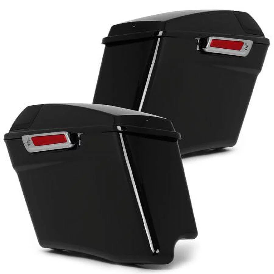 Kojem 5" CVO Hard Saddlebags w/Speaker Grills for Harley Touring Glide 14 15 16 17 18 19 20 21 22 23 with Audio Wrap