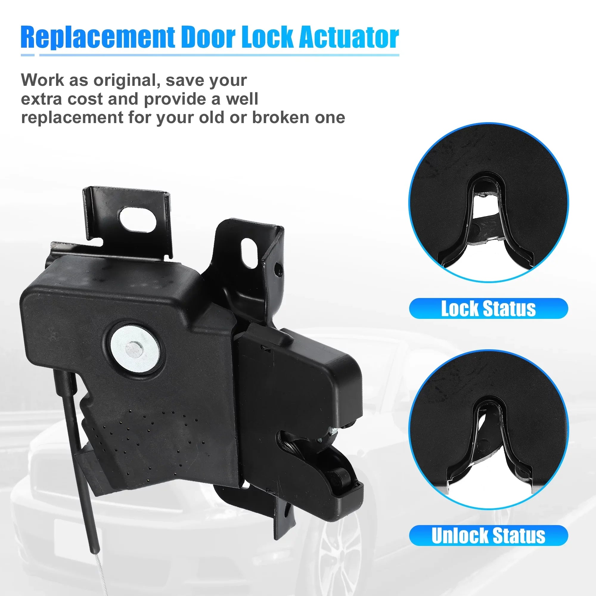 Unique Bargains Trunk Latch Lock Actuator DR3Z-5443200-A for Ford for Mustang Coupe 2010-2014 Rear Deck Lid Latch Motor