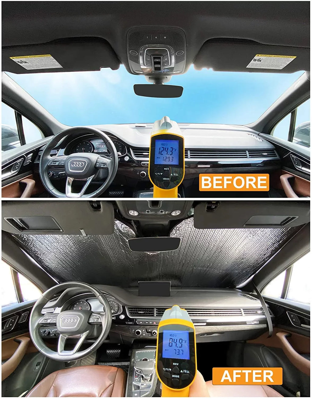 Front Windshield Sunshade for 2007-2013 Mini Cooper Hardtop 2 Door