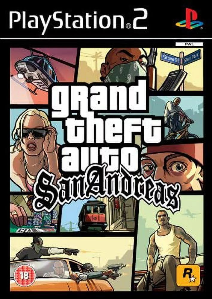 Grand Theft Auto San Andreas Excellent Hits - PlayStation 2 (Used)