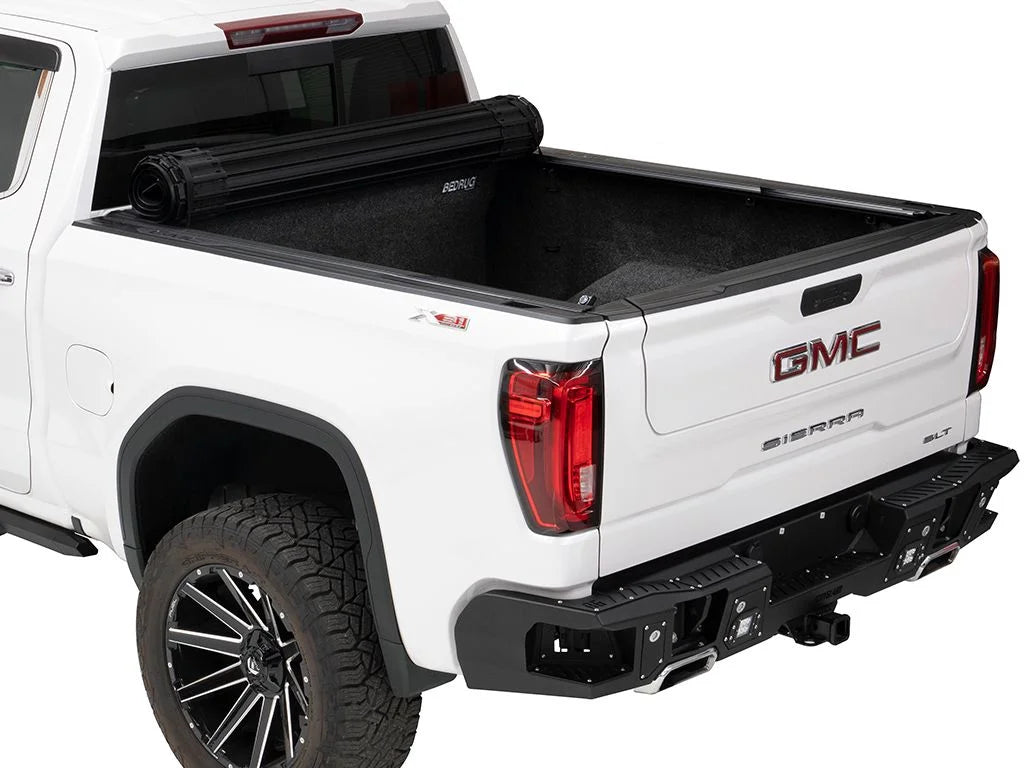 BAK by RealTruck Revolver X4s Hard Rolling Truck Bed Tonneau Wrap | 80131 | Matching with 2019 - 2023 Chevy/GMC Silverado/Sierra, works w/ MultiPro/Flex tailgate 6' 7" Bed (79.4")