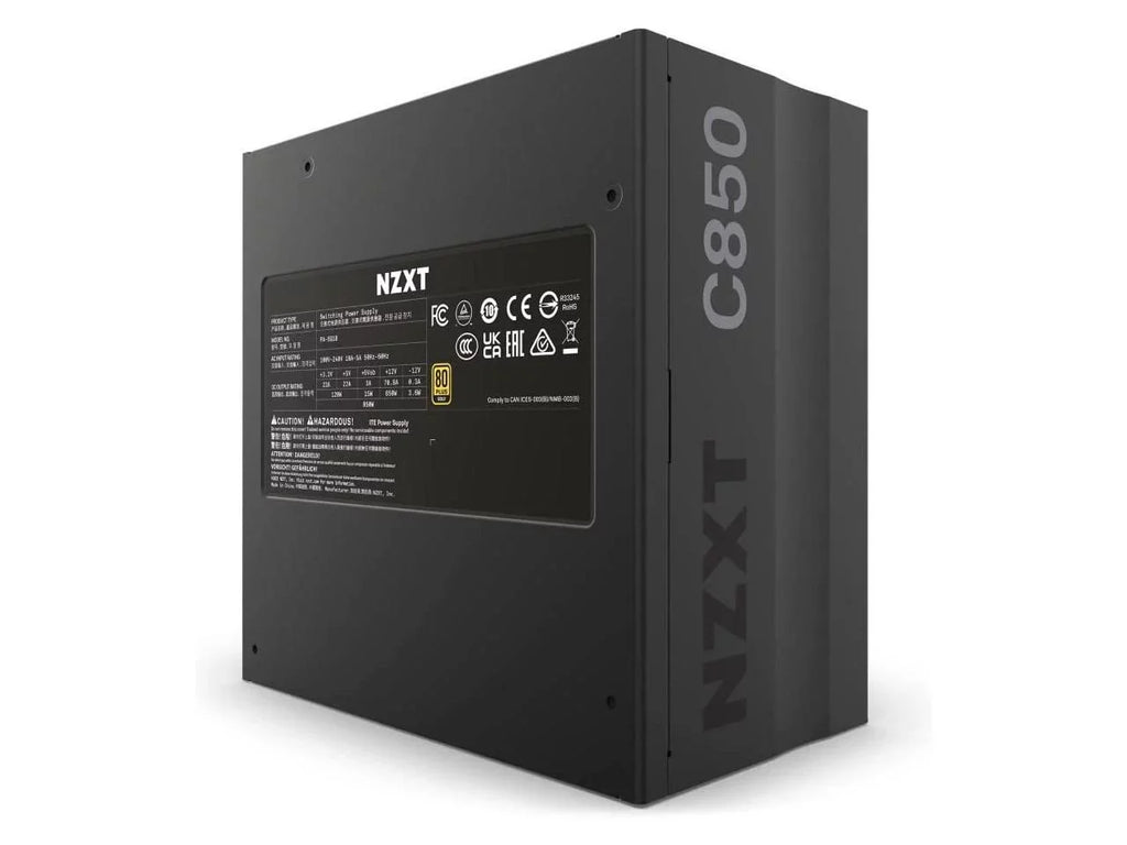 NZXT C850 - C Series ATX 850 Watt 80 Plus Gold v2 (2022) Full-modular Power Supply, US Power Cord