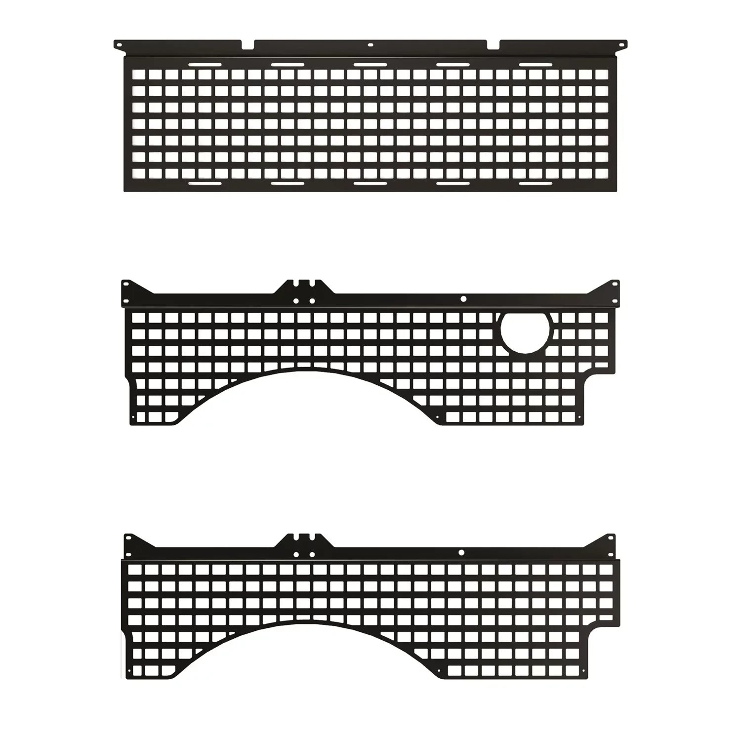 Putco 195412 Molle Panel Fits 16-21 Titan Titan XD Fits select: 2017 NISSAN TITAN S, 2016-2018 NISSAN TITAN XD