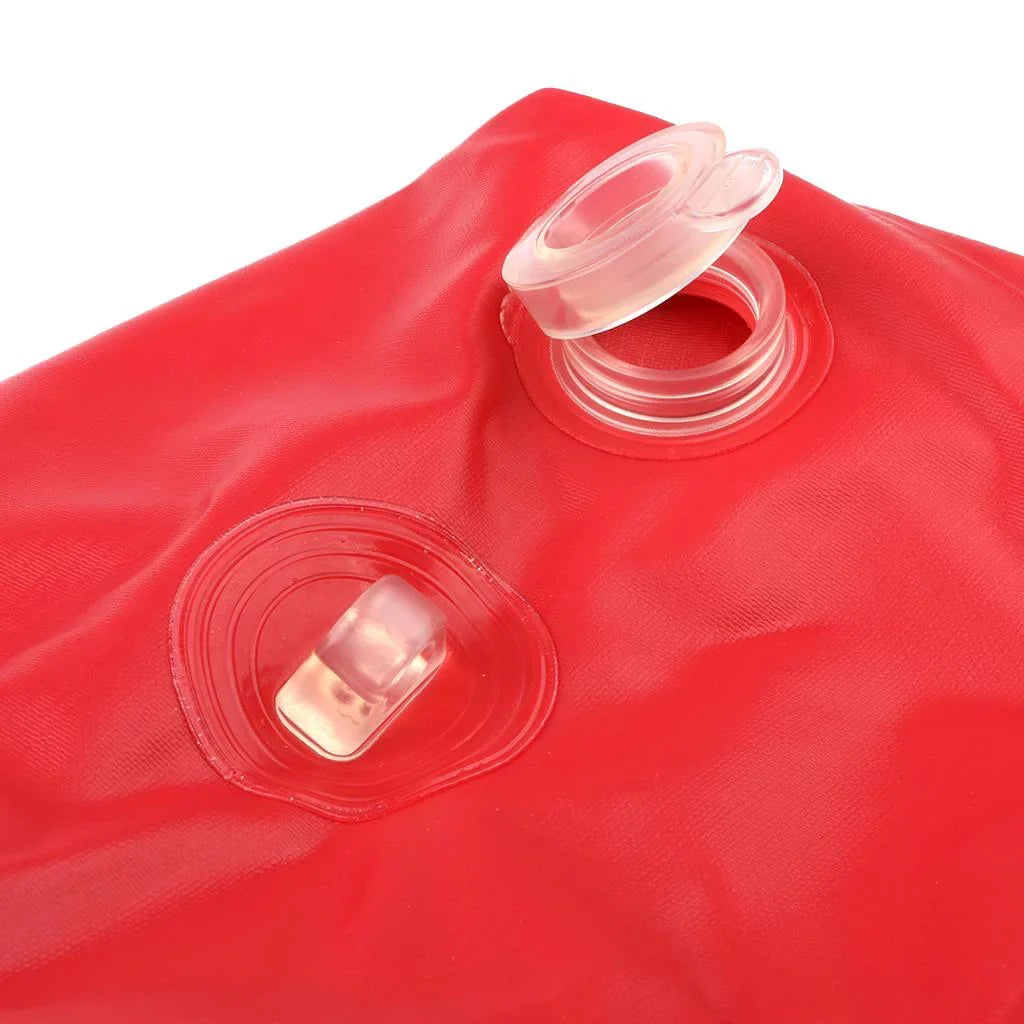 Inflatable Dive Buoy With Red Flag Snorkel Scuba Diving Surface Marker Safety Outdoor Accessory