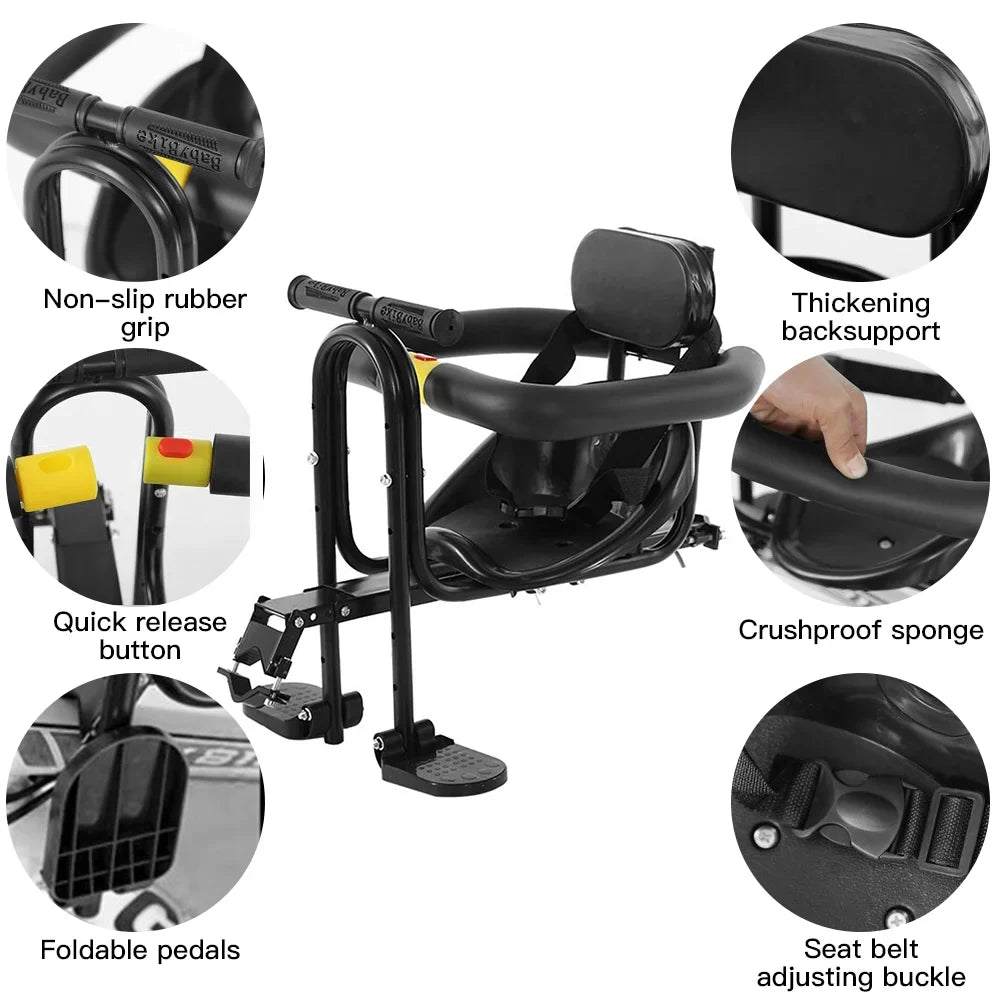 Lixada Bicycle seats,Saddle Pedals Support MTB Road Bike Safety Child Saddle Support MTB Road Seat Child Safety Seat Safety Pedals Support MTB BUZHI seat Seat Child Bike Seat