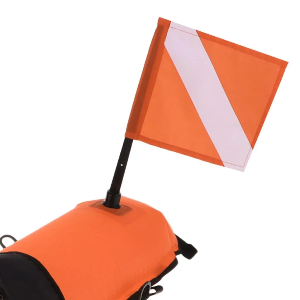 Scuba Diving Safety Float Buoy with Diver Flag, D-, Oral Inflator , 20m High Visible Snorkeling, Spearfishing, Freediving