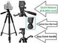 NEW 60" PRO DUTY TRIPOD WITH CASE For Olympus TG-5 E-PL9 E-M10 lll E-PL8