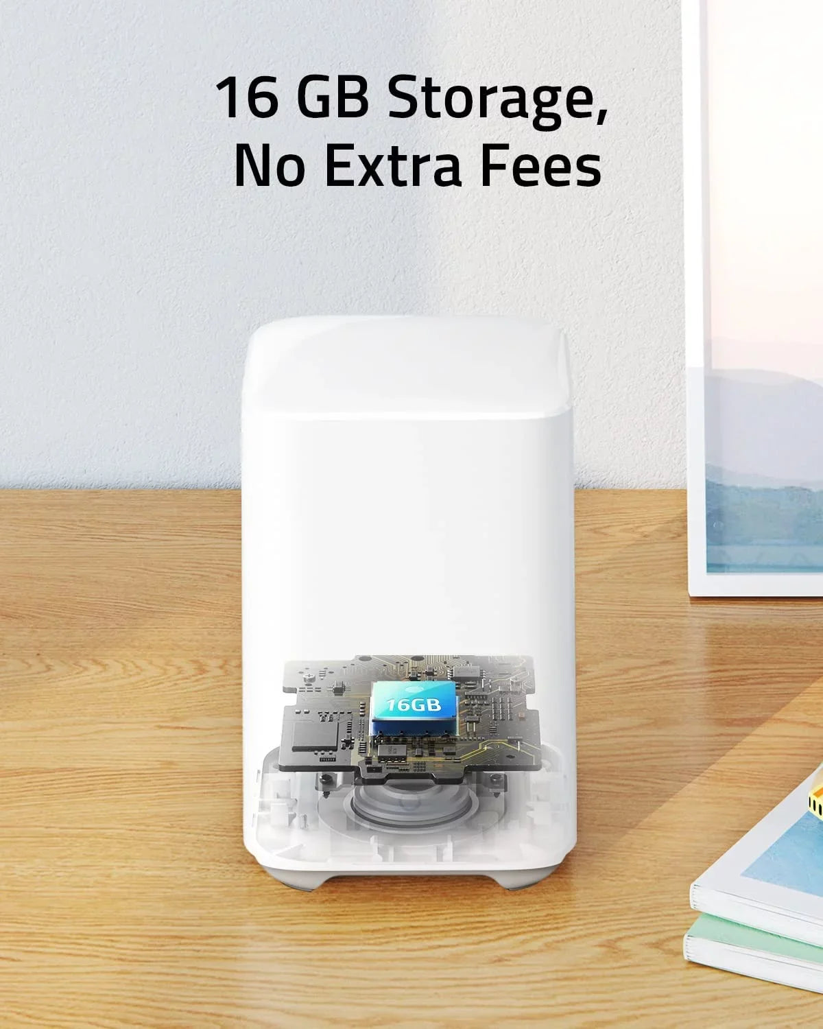 eufy Security HomeBase 2, 16GB Local Storage for eufyCam 2, eufyCam 2C, eufyCam 2C Pro, Video Doorbell 2K (Battery-Powered), and Alarm Kit