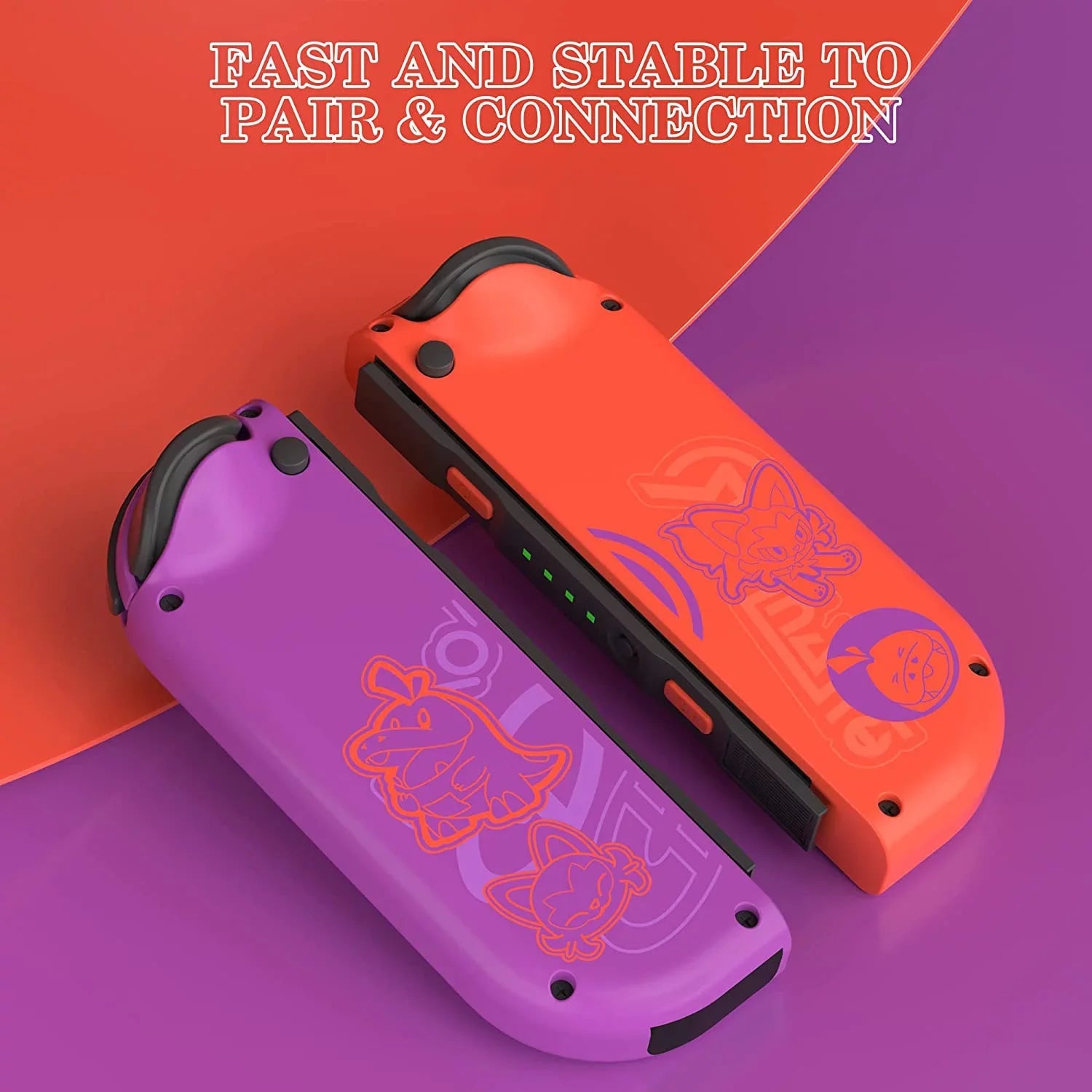 Switch Matching with Nintendo Switch Controller,Support Dual Vibration/Wake-up/Motion Control Scarlet - Violet