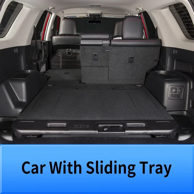Floor Mats Suitable with Toyota 4Runner 2013-2023 Trunk Mat Cargo Liner Cargo Mat All Environment Trunk Liner 2022 4 Runner Accessories (Trunk Mat+Floor Mats,Fit W/Sliding Tray)
