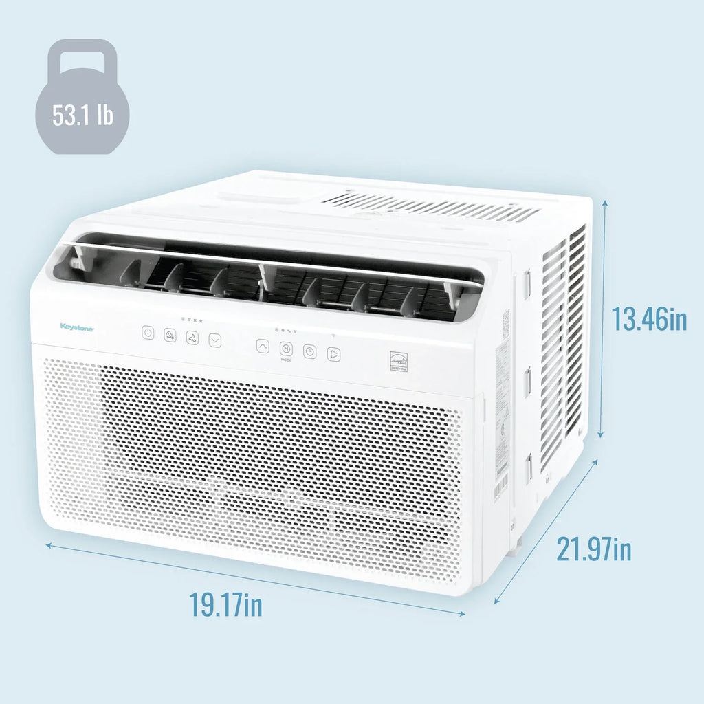 Keystone 8,000 BTU Window Mounted Inverter Air Conditioner with Remote Control