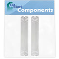 2-Pack BBQ Grill Heat Shield Plate Tent Replacement Parts for Nex 720-0336D - Suitable Barbeque Stainless Steel Flame Tamer, Guard, Deflector, Flavorizer Bar, Vaporizer Bar, Burner Coating 16 1/8"